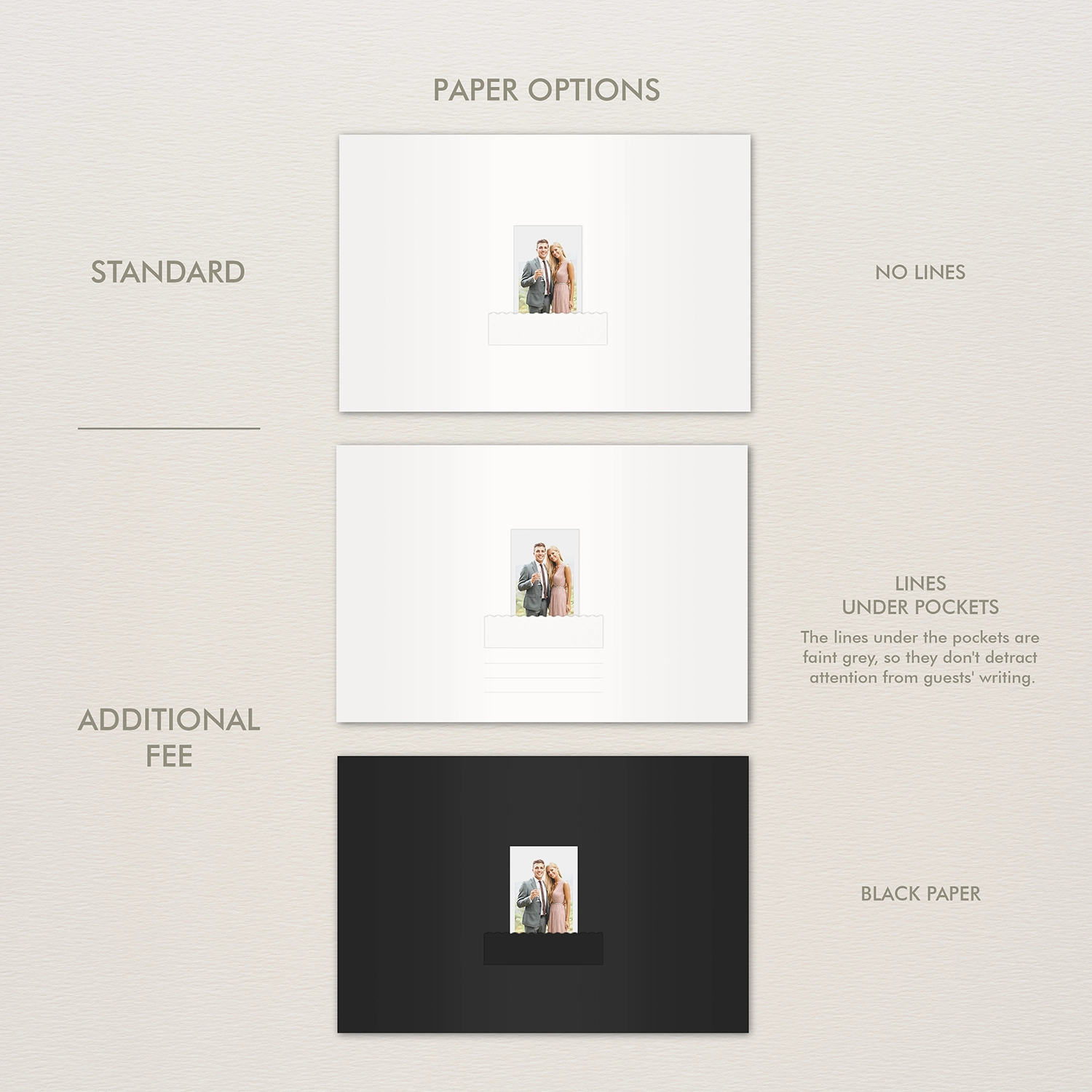 Velvet Wedding Guest Book Vertical - Image 8