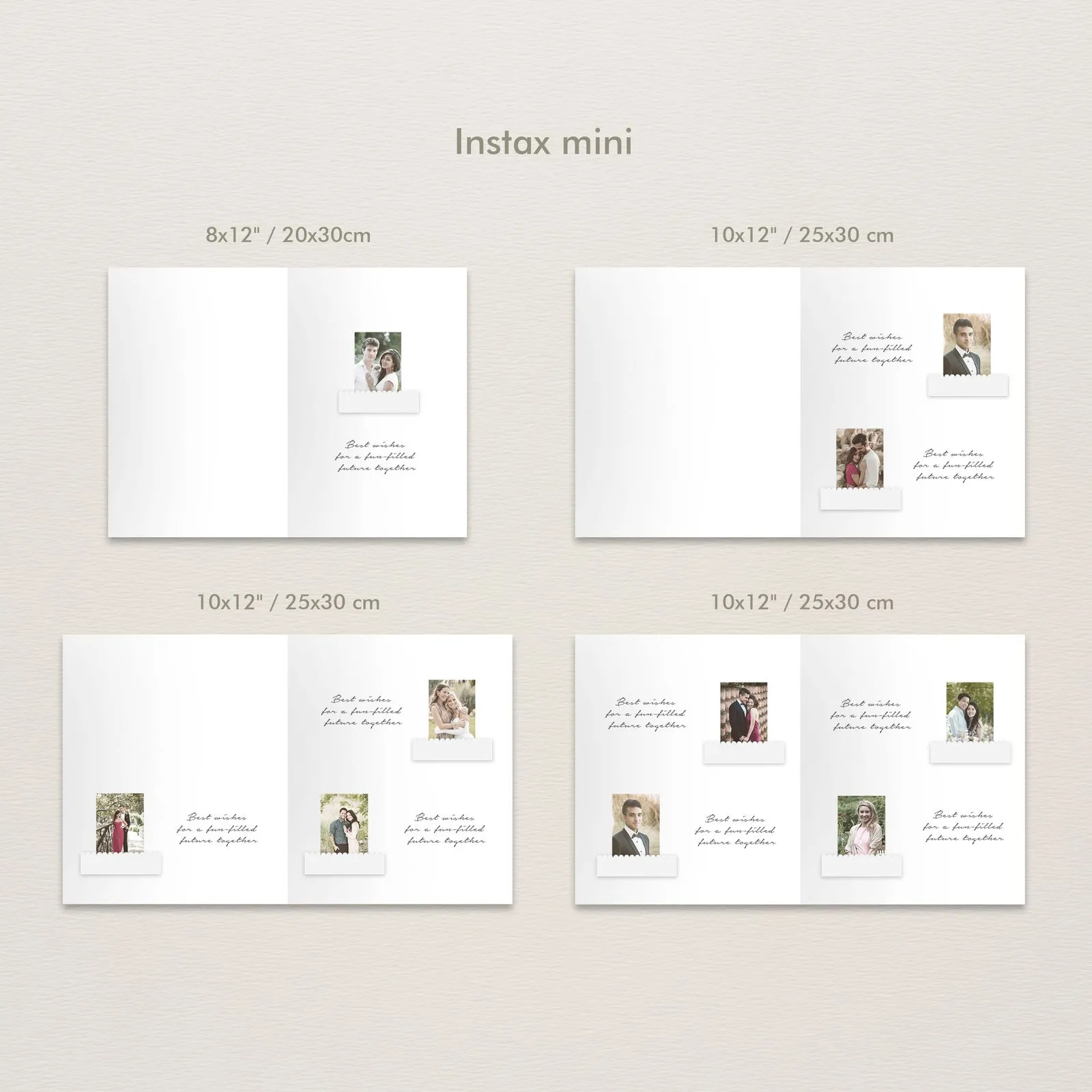 Linen Wedding Guest Book Vertical - Image 7