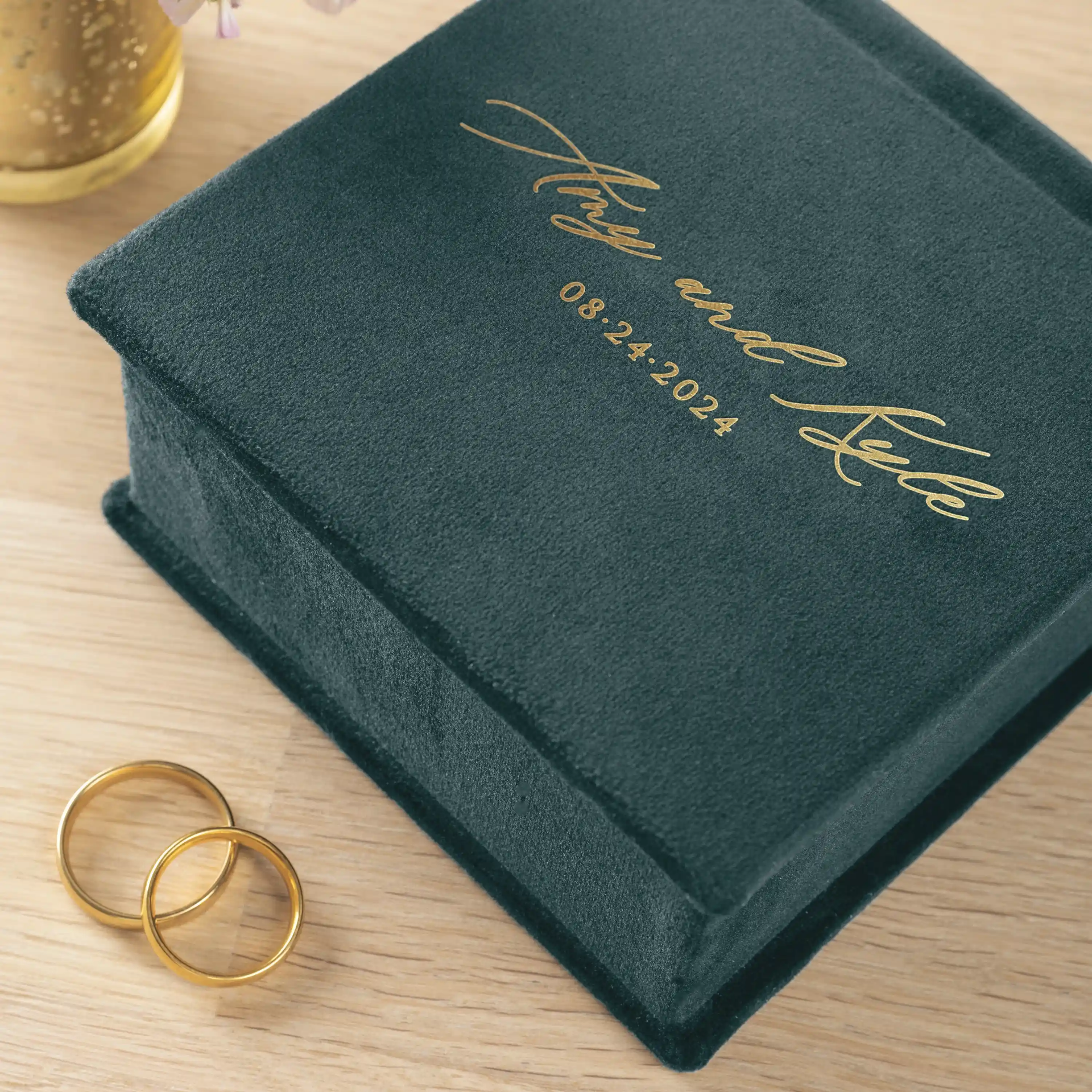 Velvet Ring Bearer Box - Image 4