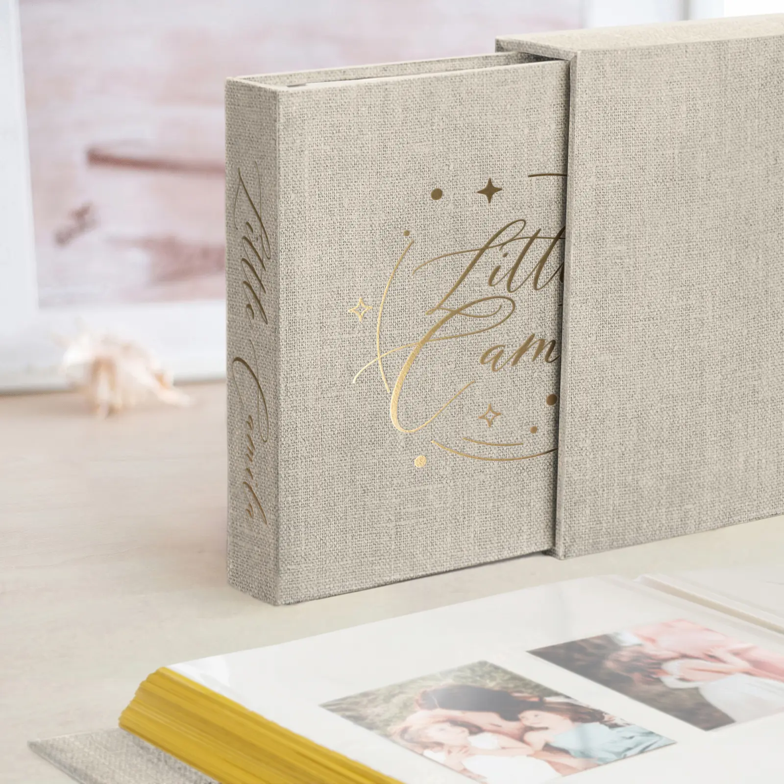 Linen Baby Self Adhesive Photo Album - Image 3