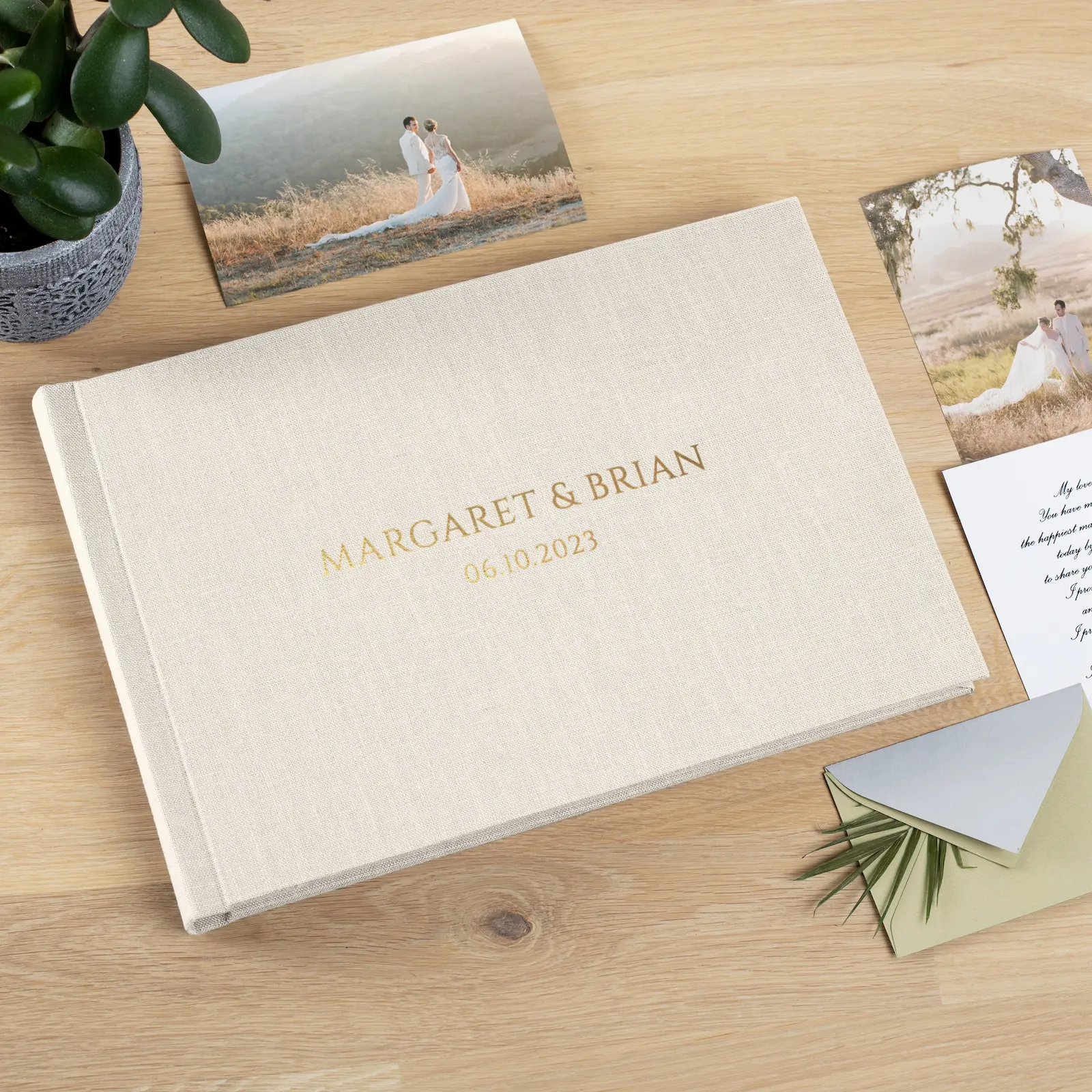 Linen Lay Flat Photo Album