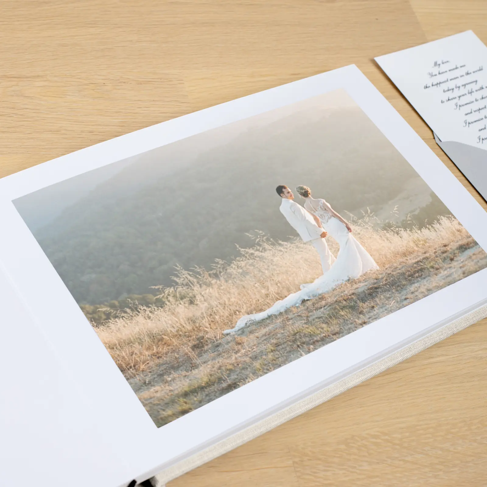 Linen Lay Flat Photo Album - Image 6