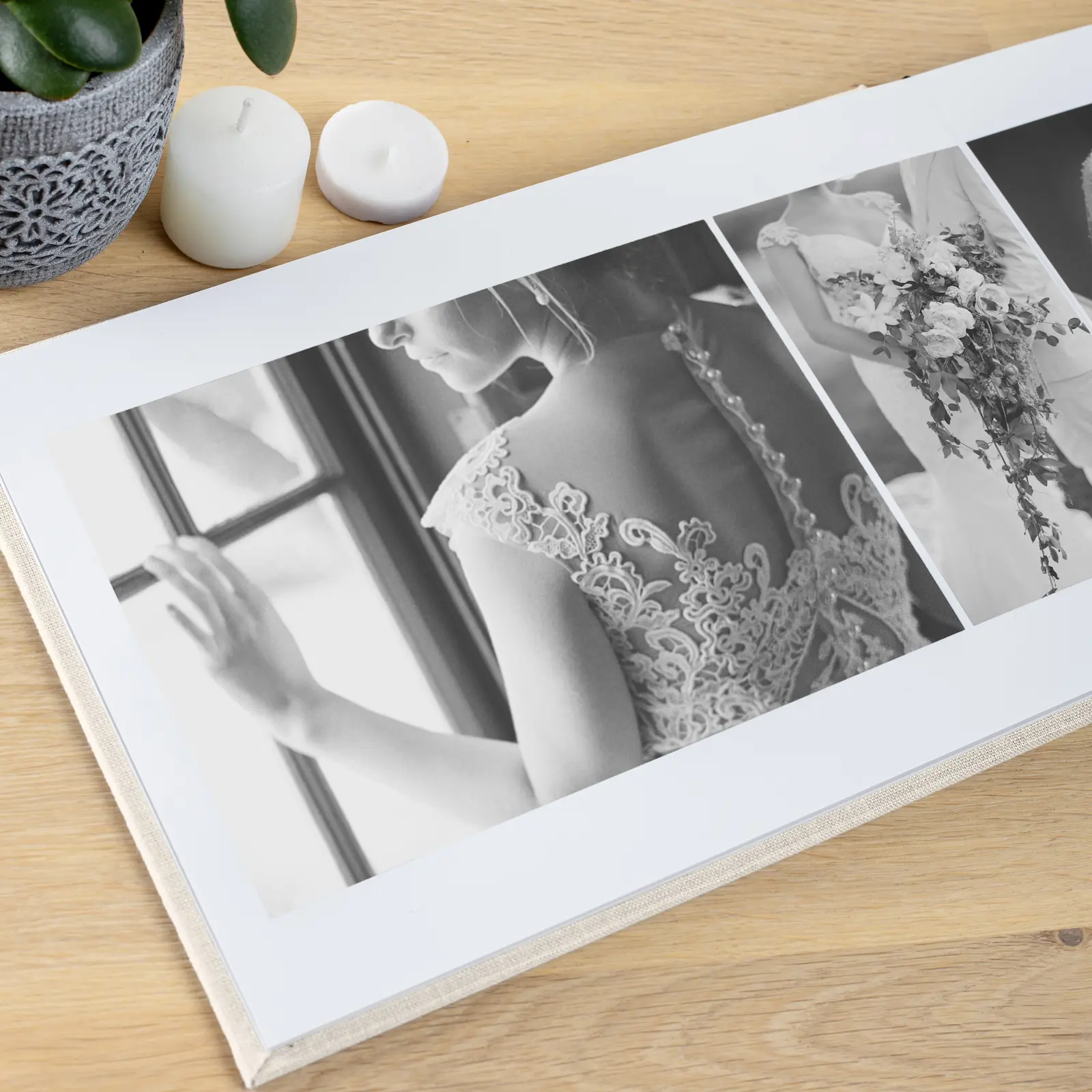Linen Lay Flat Photo Album - Image 7