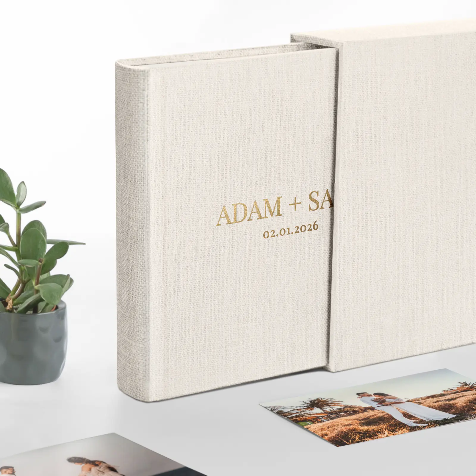 Linen Traditional Photo Album - Image 6