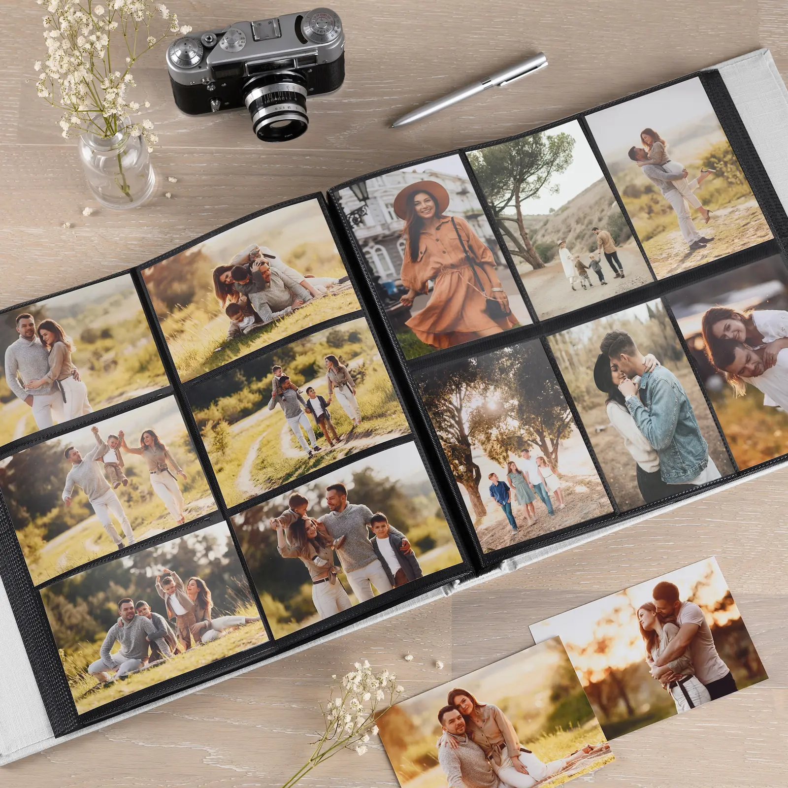 Linen Slip In Photo Album for 120-1200 4x6 Photos - Image 2