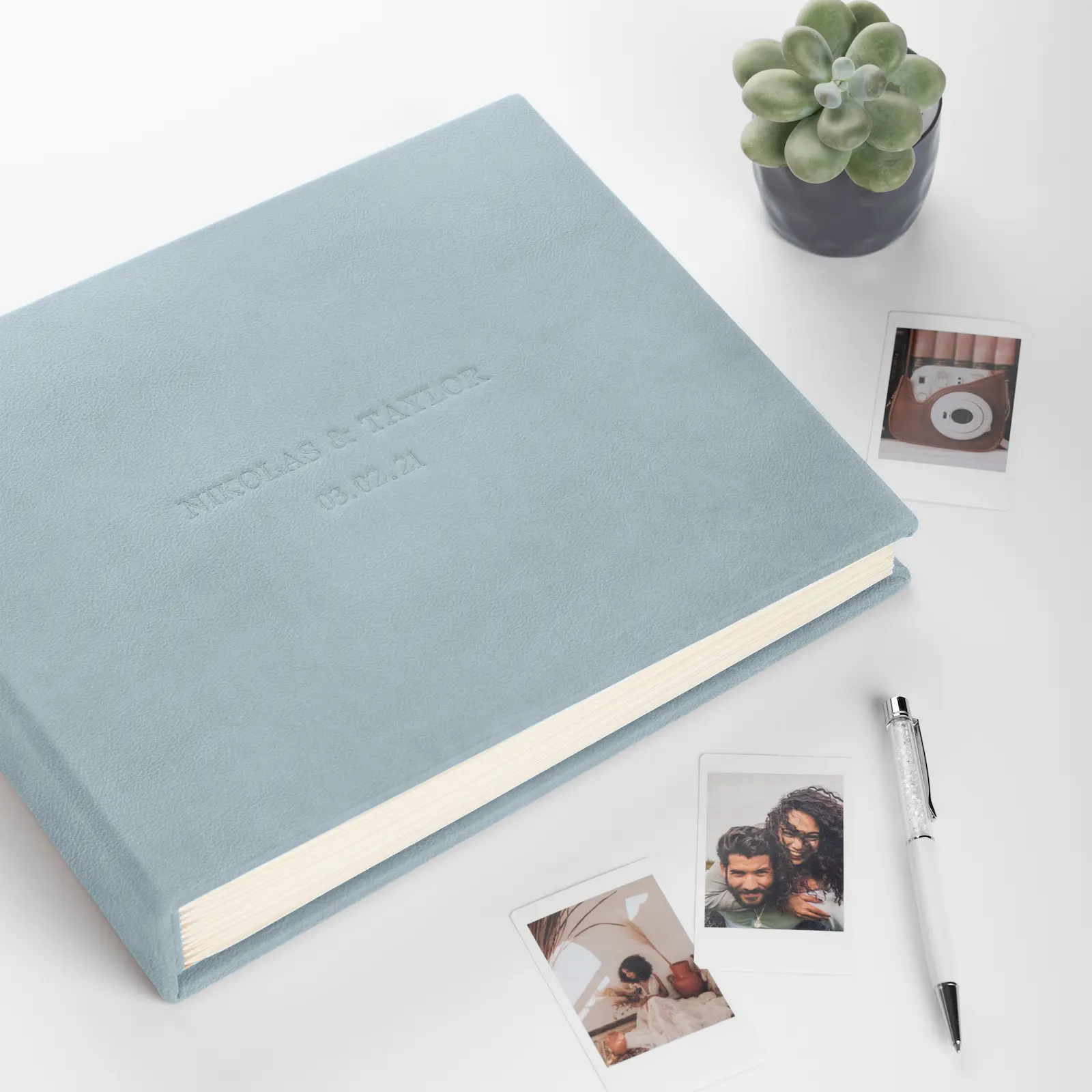 Leather Wedding Guest Book - Image 3