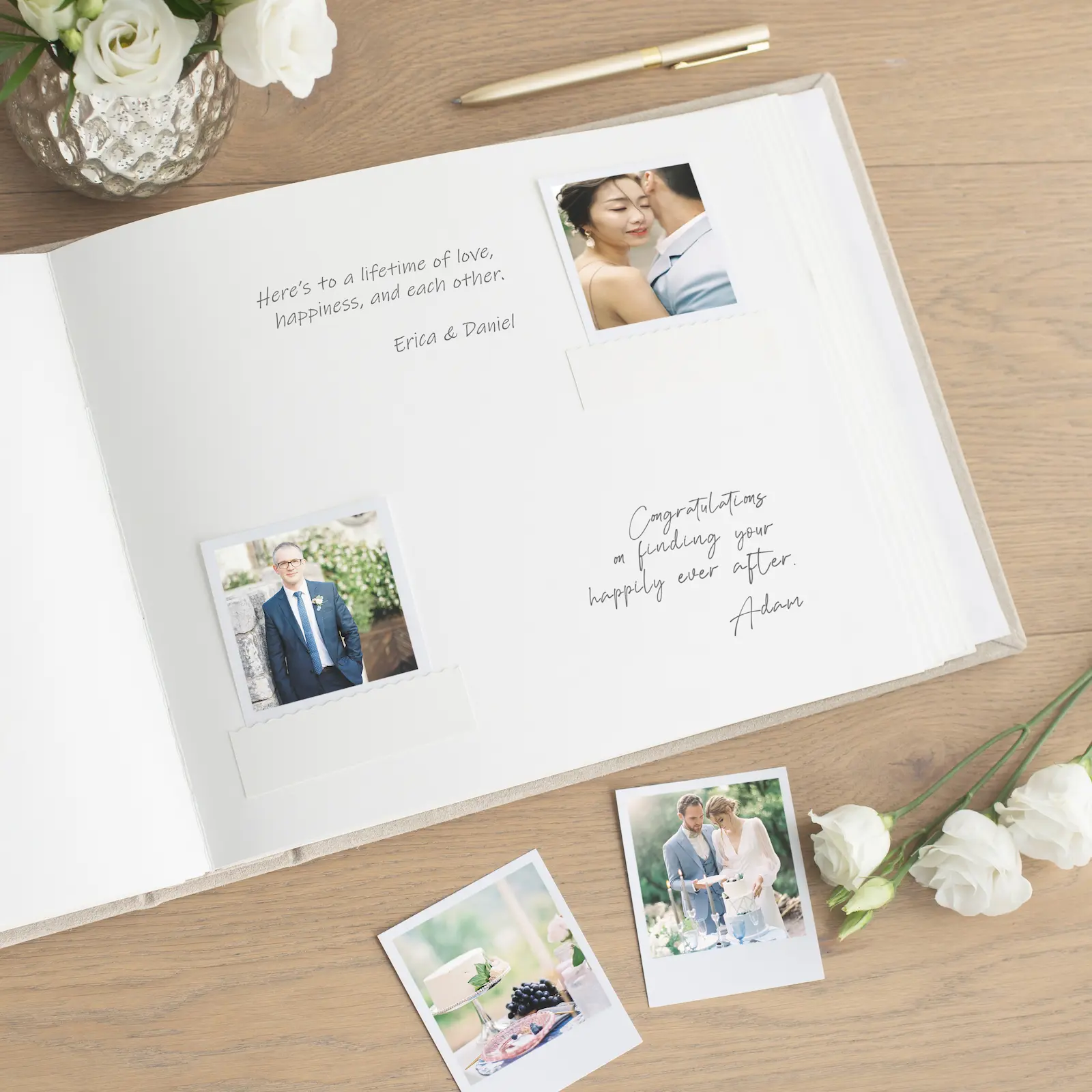 Suede Wedding Guest Book - Image 2