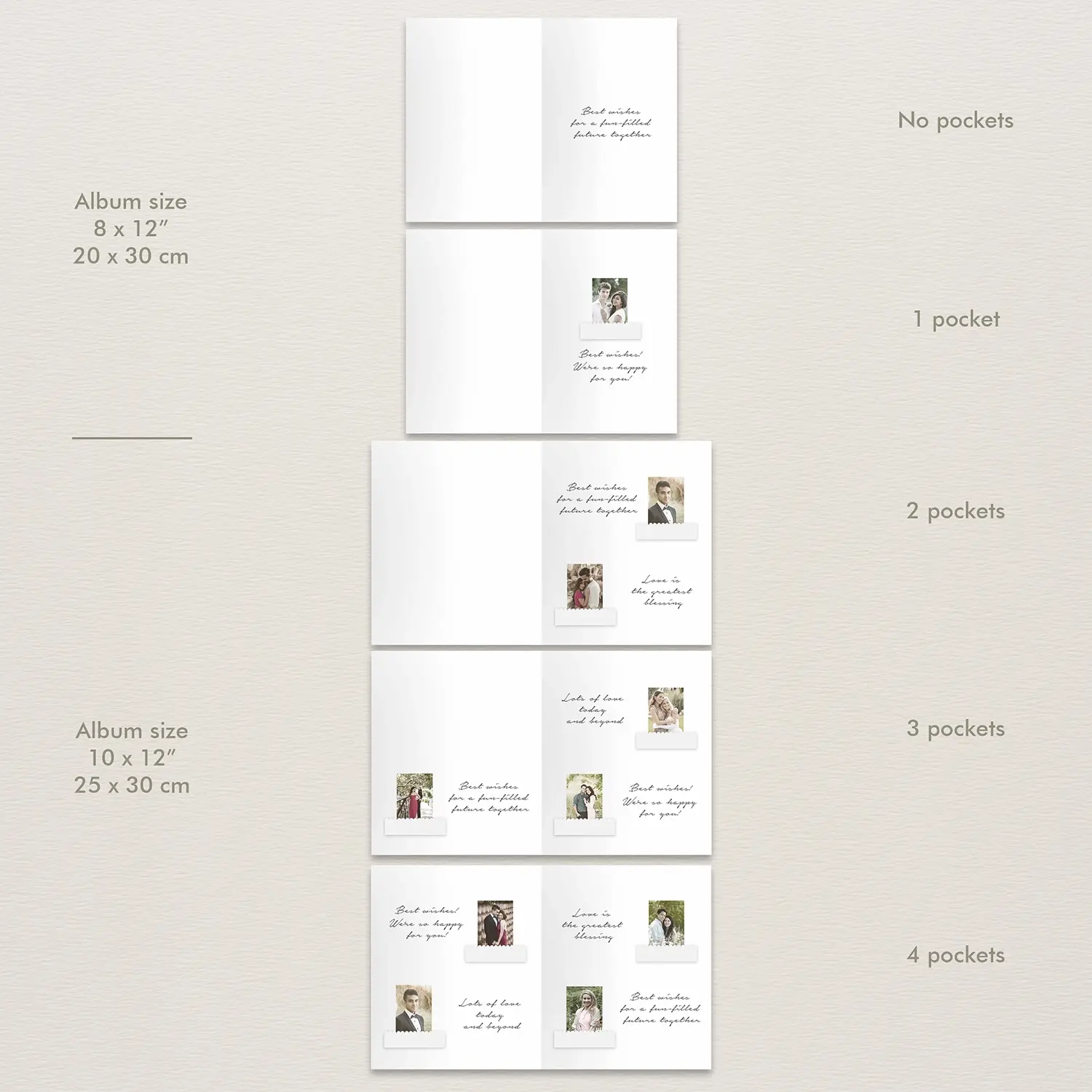 Velvet Wedding Guest Book Vertical - Image 6