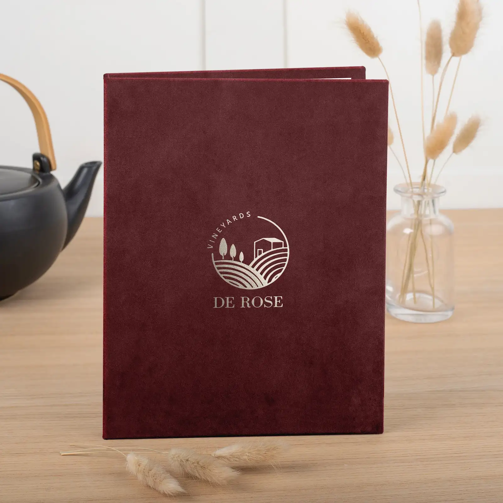 Personalized Velvet Menu Book - Image 4