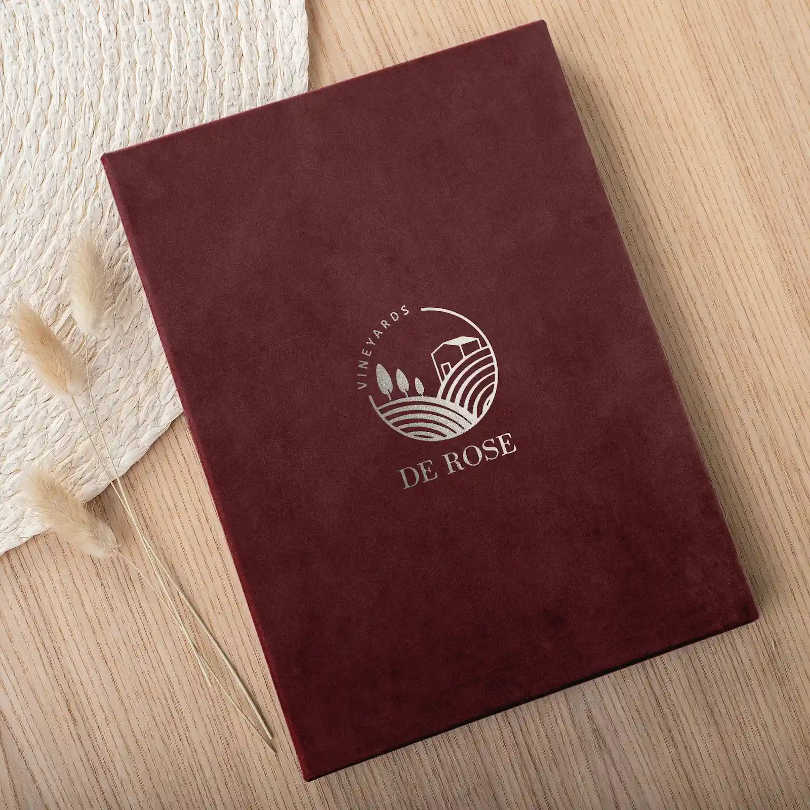 Personalized Velvet Menu Book - Image 2