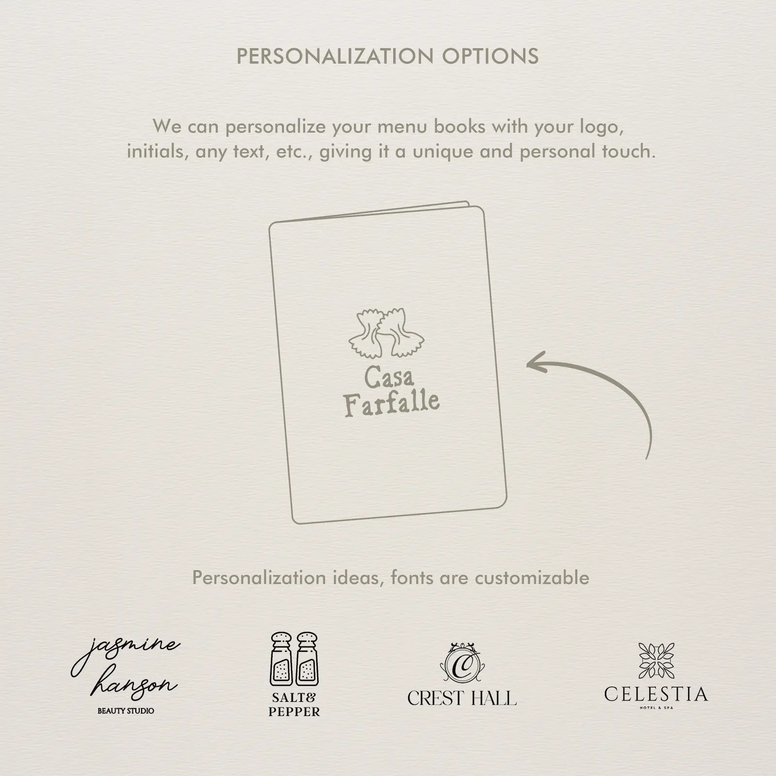Personalized Velvet Menu Book - Image 6