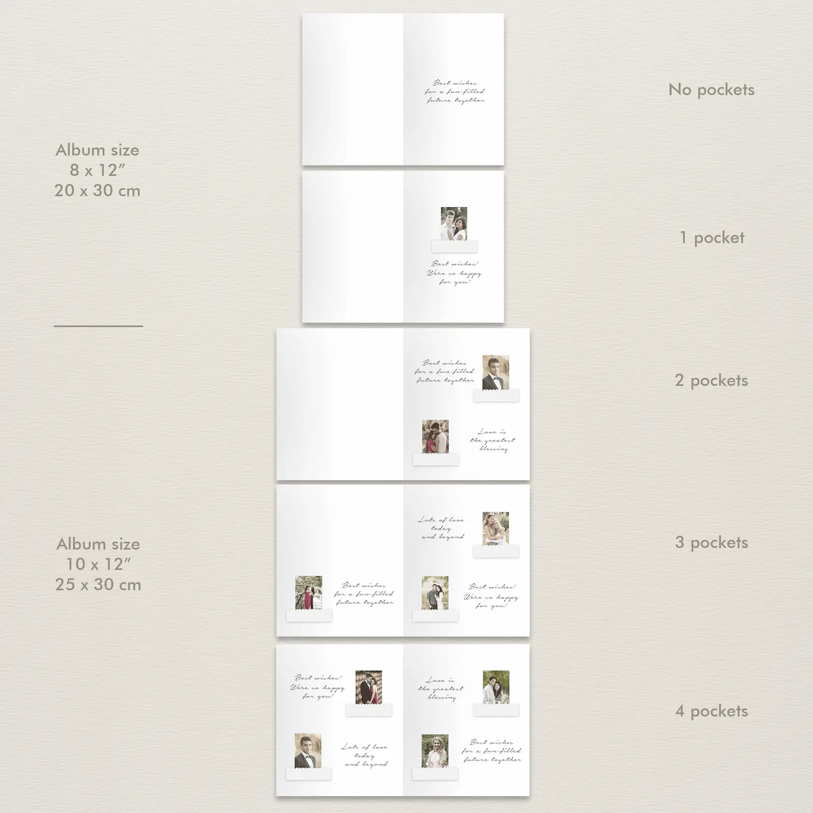 Velvet Wedding Guest Book Vertical - Image 6