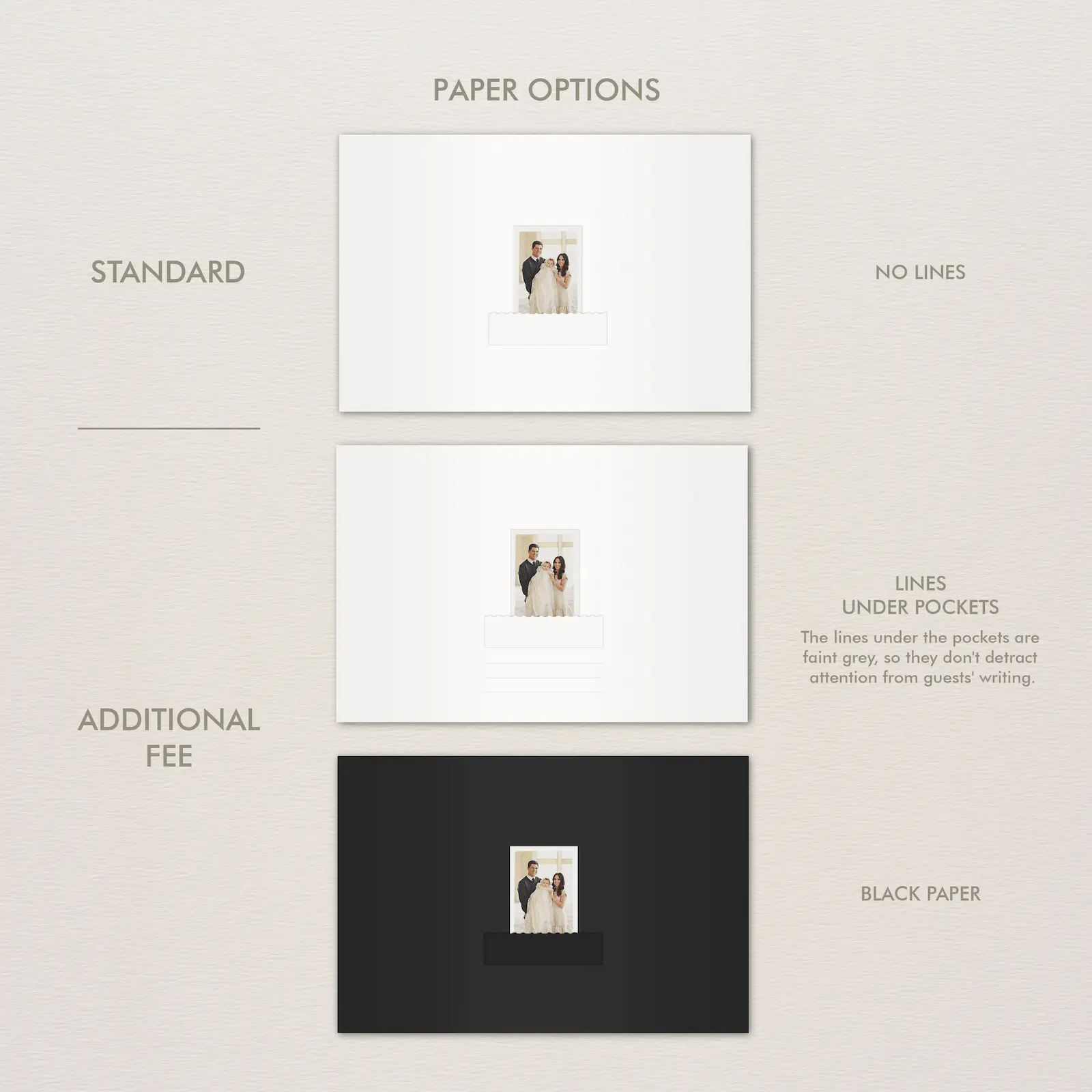 Velvet Wedding Guest Book Vertical W143 - Image 6