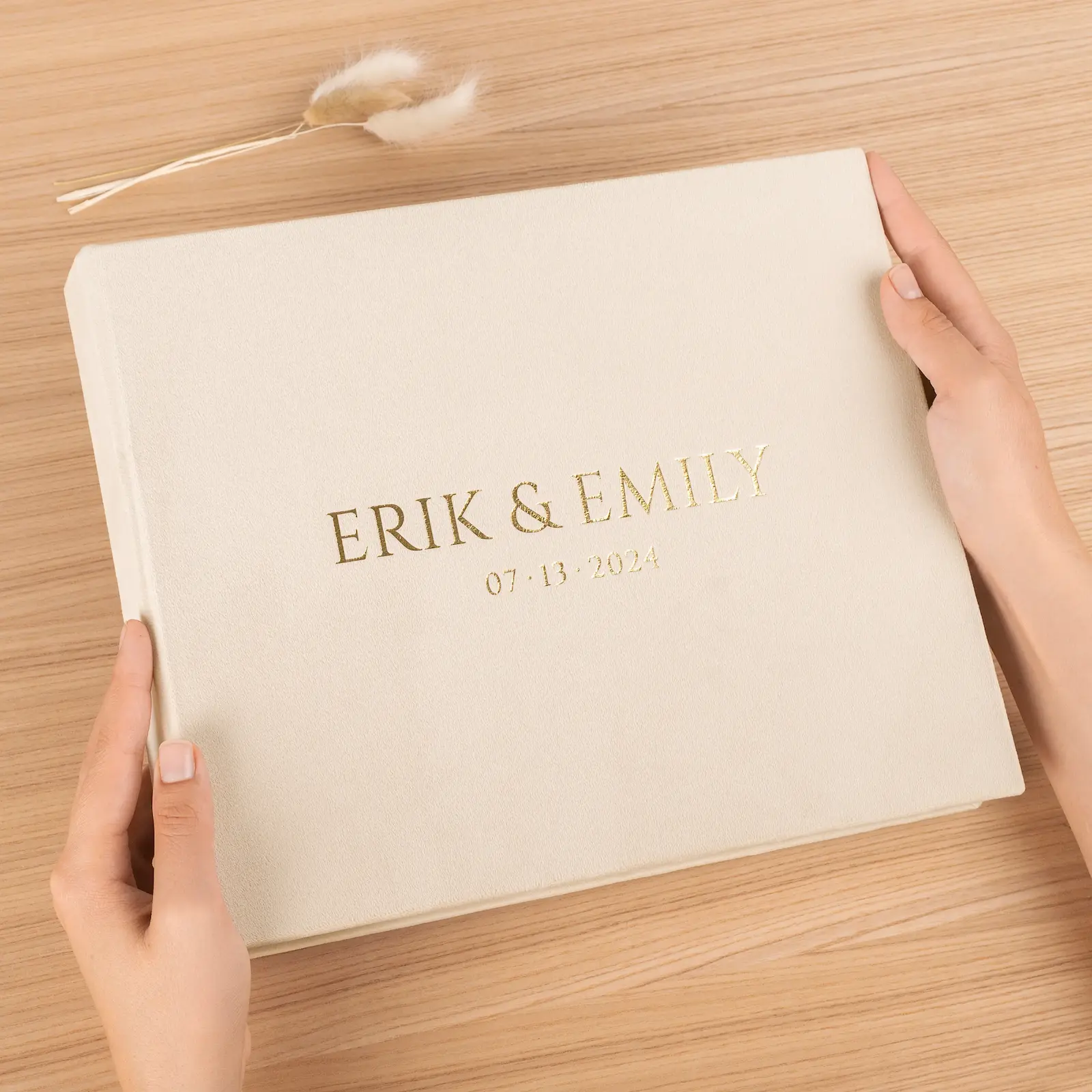 Velvet Wedding Guest Book