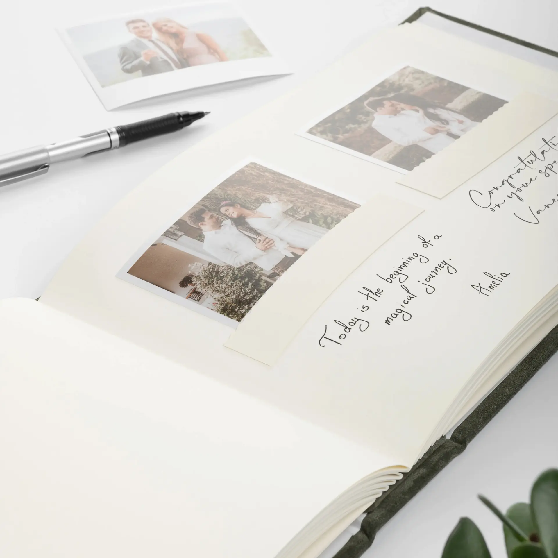 Eco Leather Wedding Guest Book - Image 3