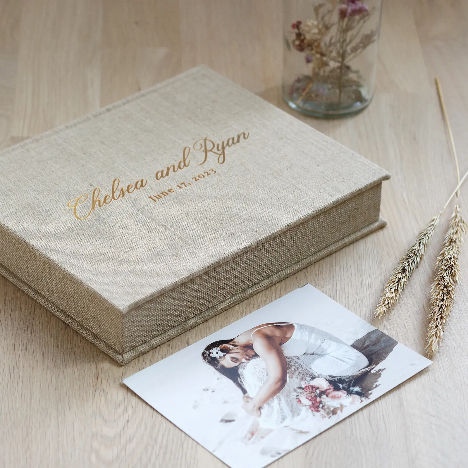 Linen Keepsake Box