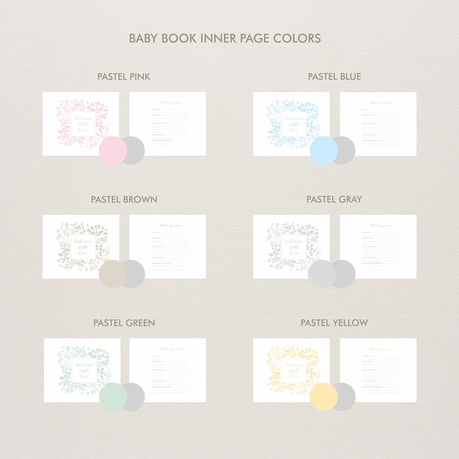 Linen Baby Photo Book - Image 8