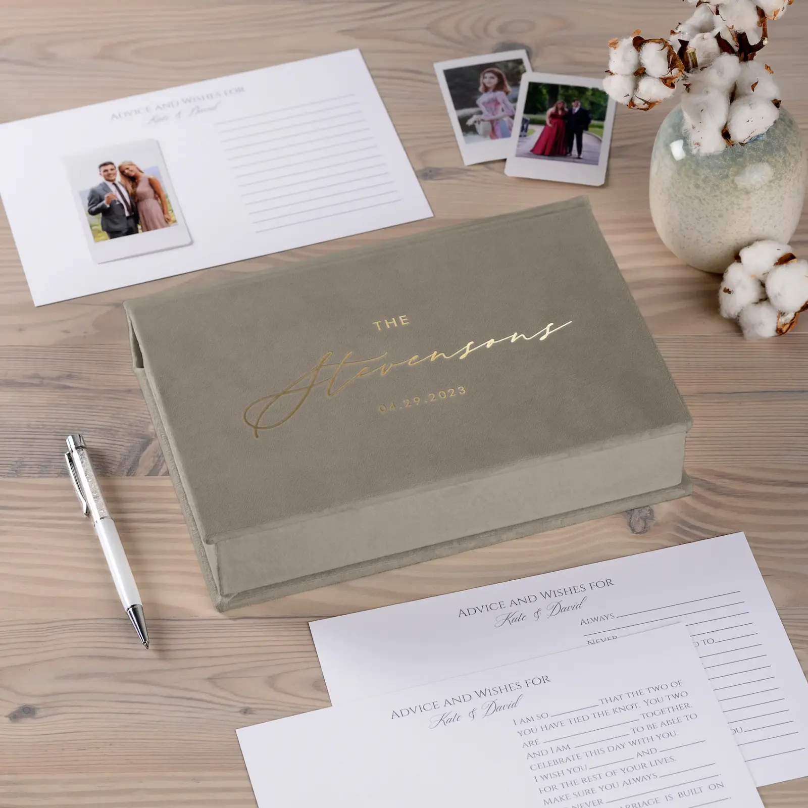 Velvet Box  + Wedding Advice Cards - Image 4