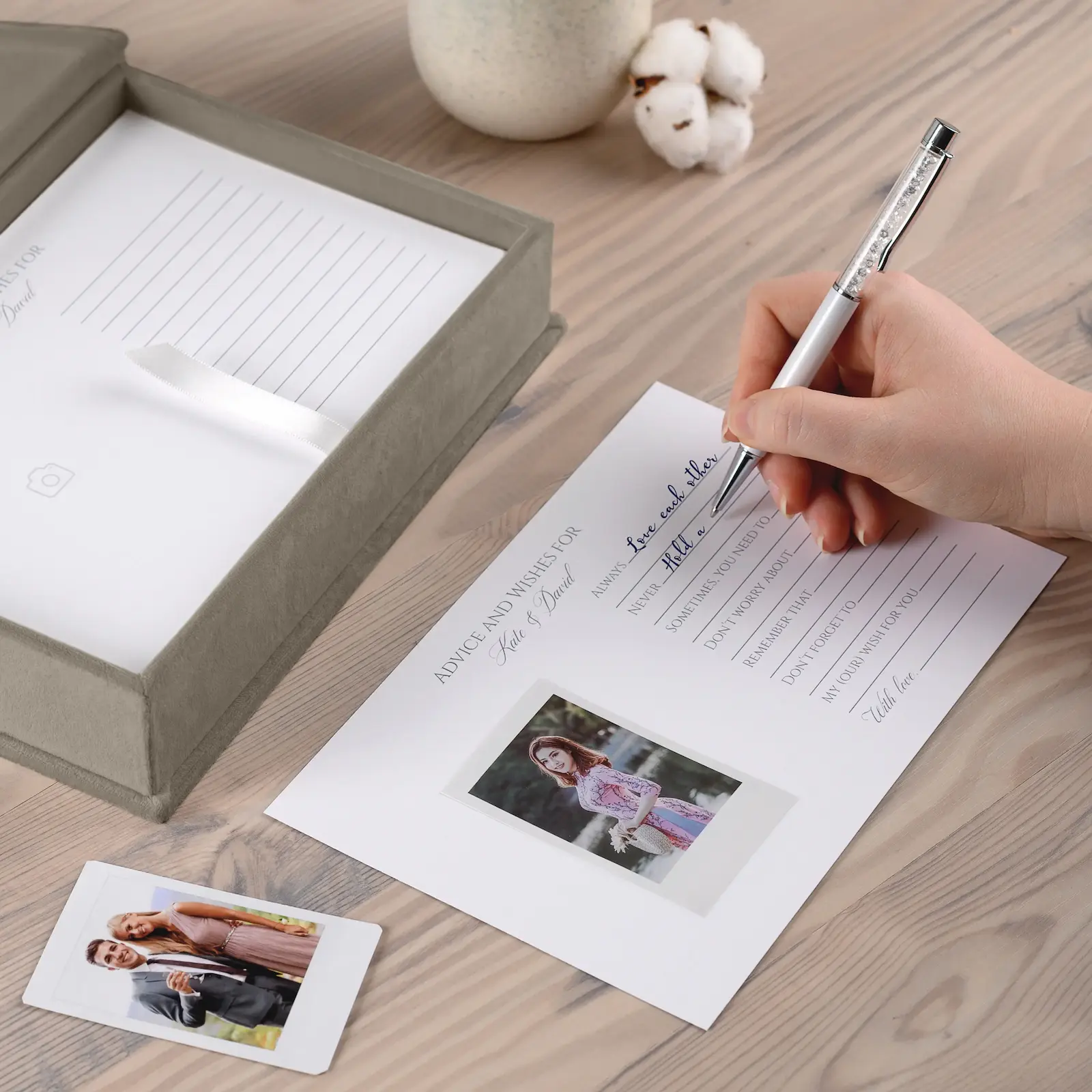 Velvet Box  + Wedding Advice Cards - Image 5