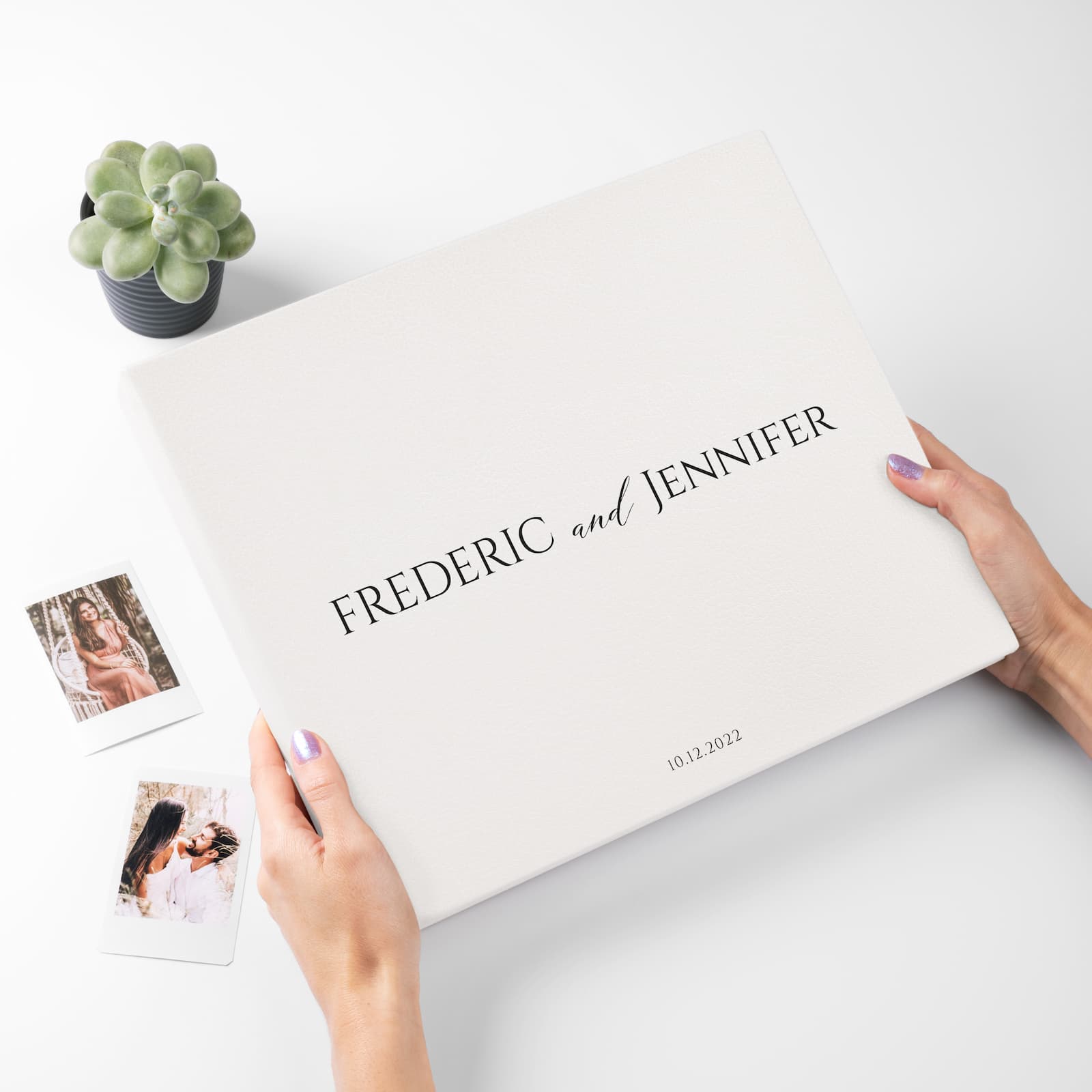 Eco Leather Wedding Guest Book  UV - Image 4