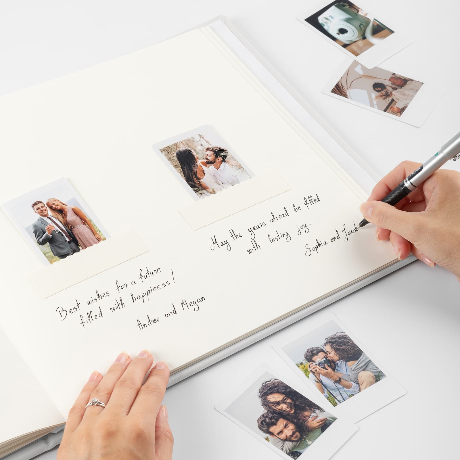 Eco Leather Wedding Guest Book  UV - Image 3
