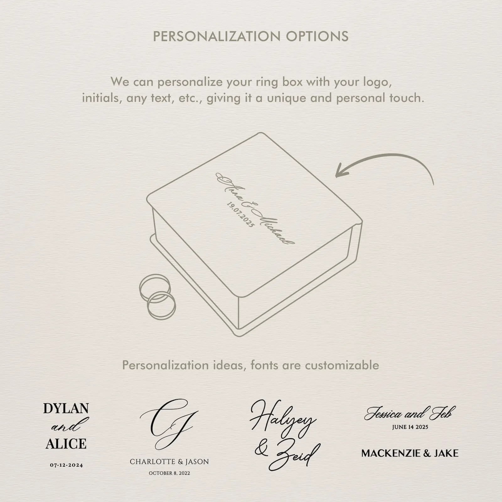 Linen Ring Bearer Box - Image 6