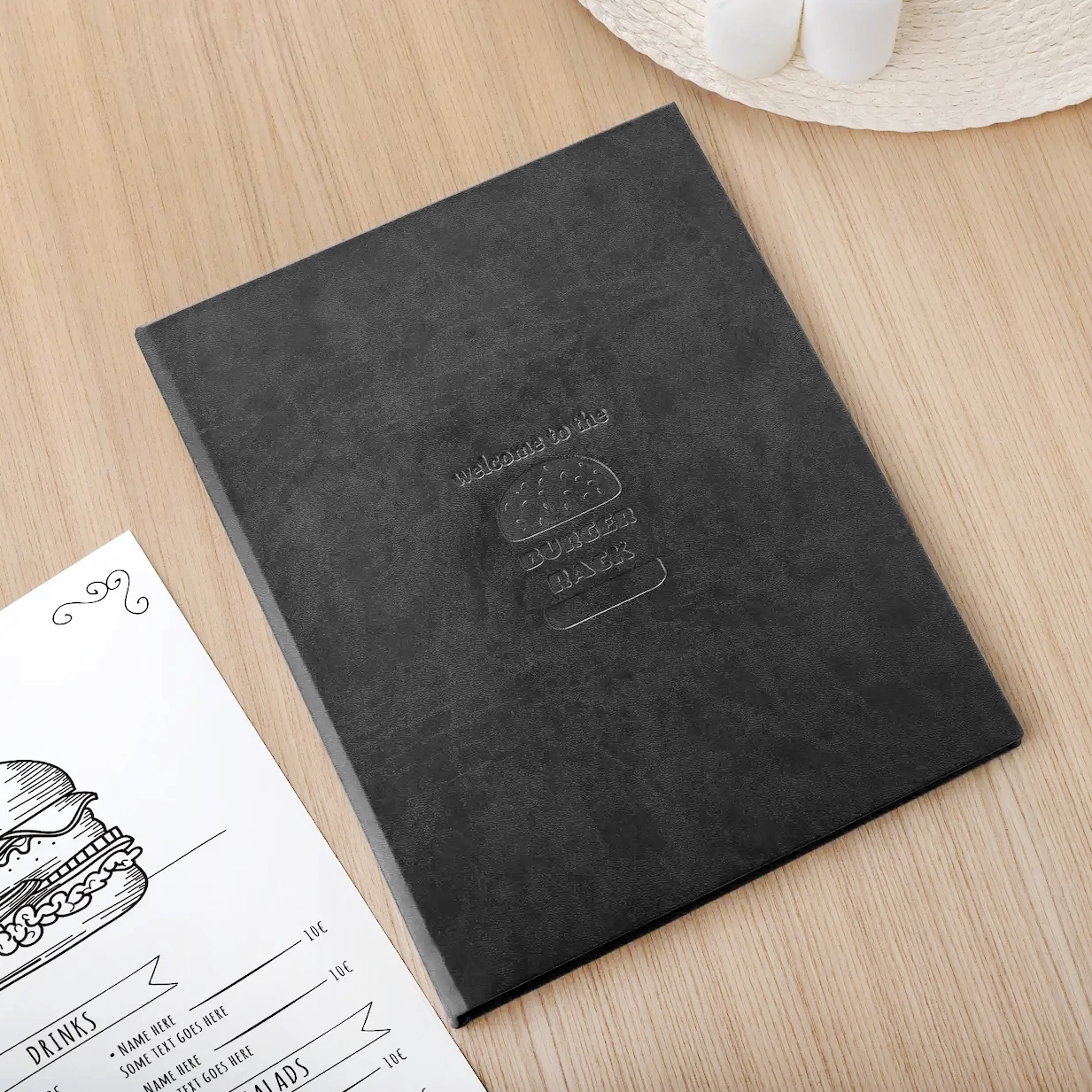 Eco Leather Menu Book #2