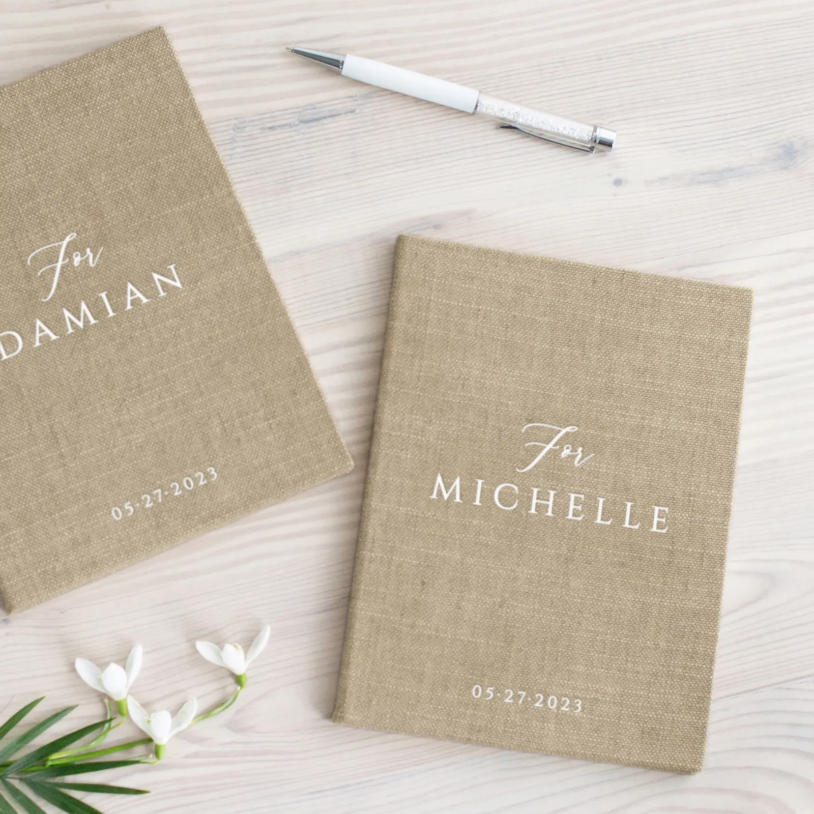 Linen Vow Book - Image 6
