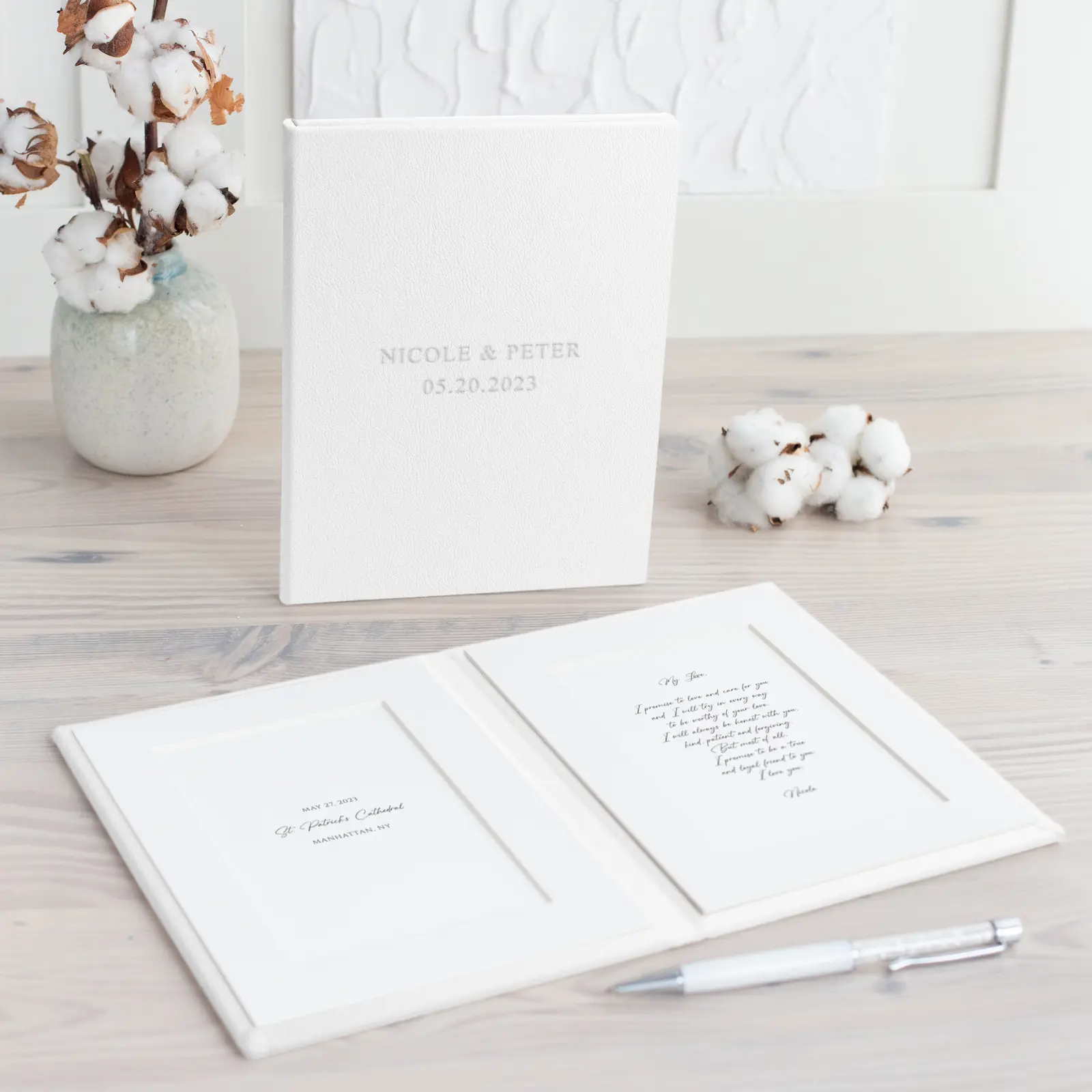 Leather Vow Book - Image 6