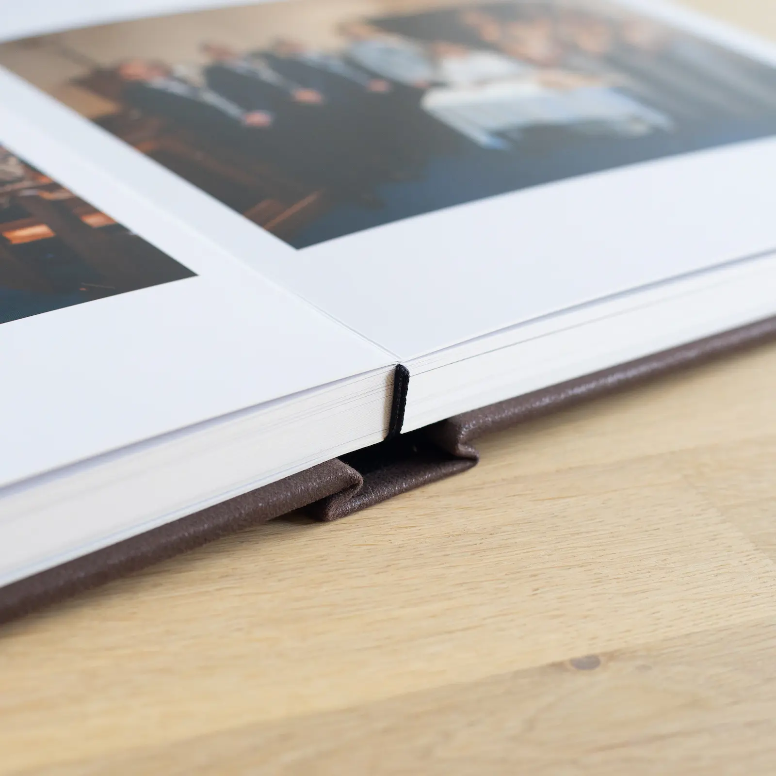 Eco Leather Lay Flat Photo Album, Glass Window - Image 2