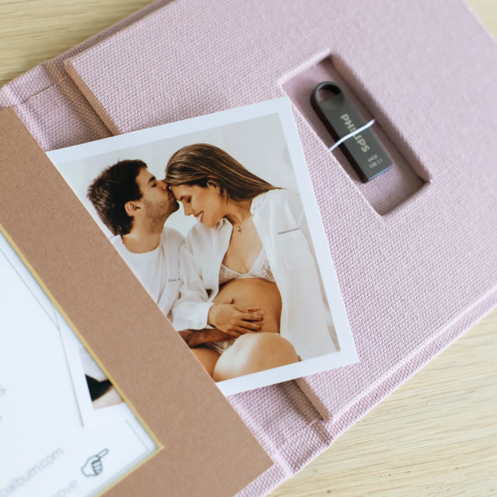 Linen USB Box