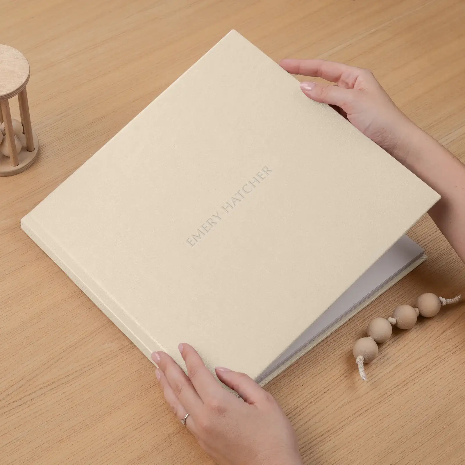 Eco Leather Hard Cover Baby Photo Book - Image 2