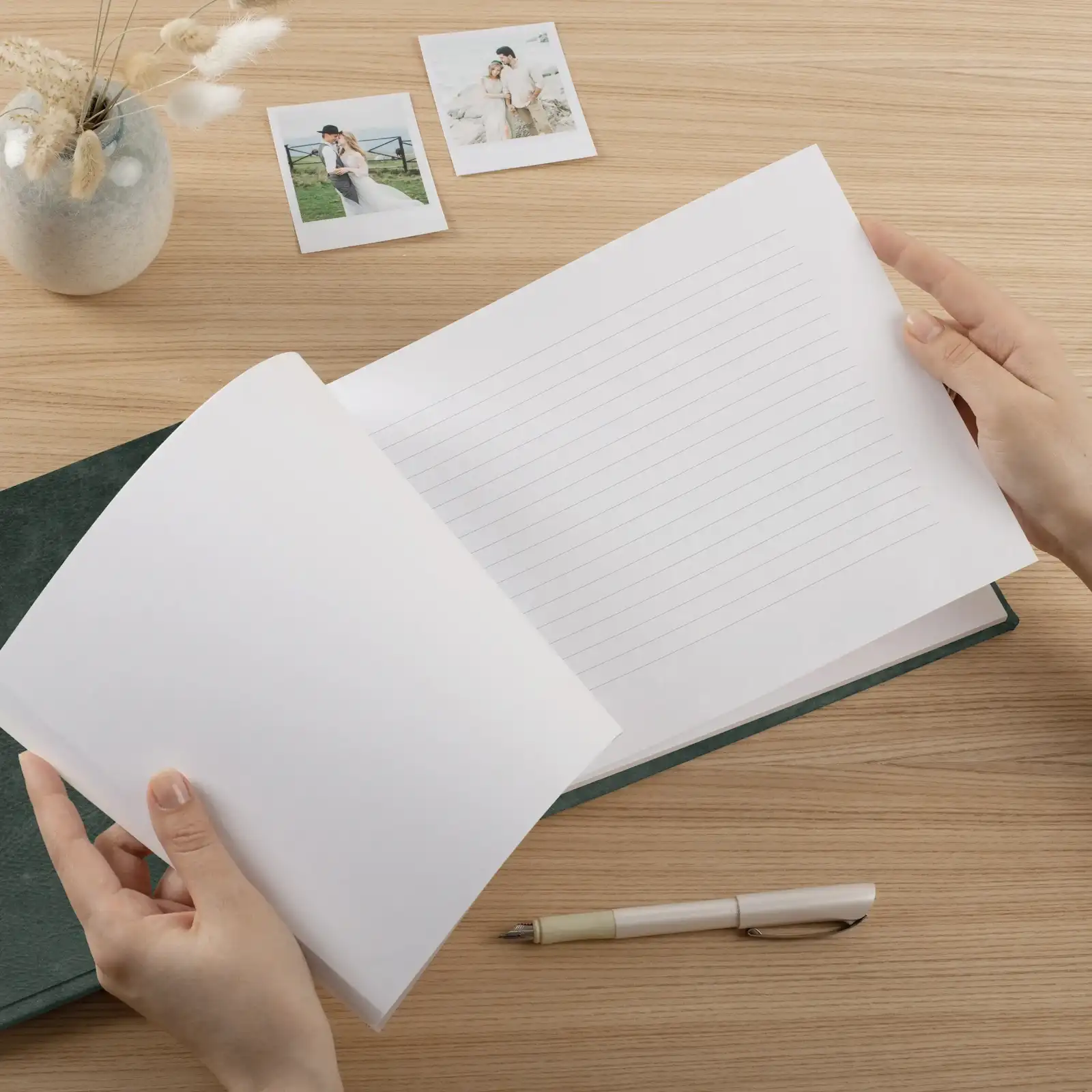 Leather Wedding Guest Book - Image 4