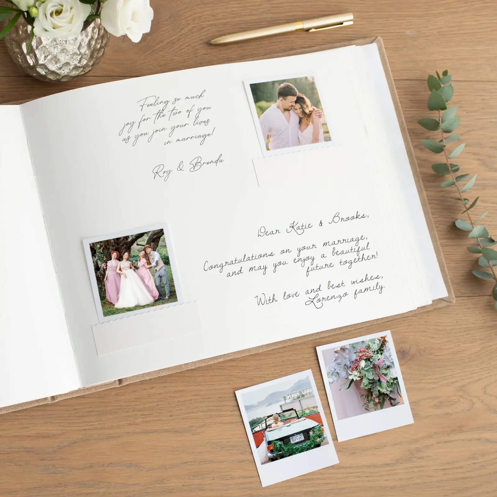 Suede Wedding Guest Book - Image 4