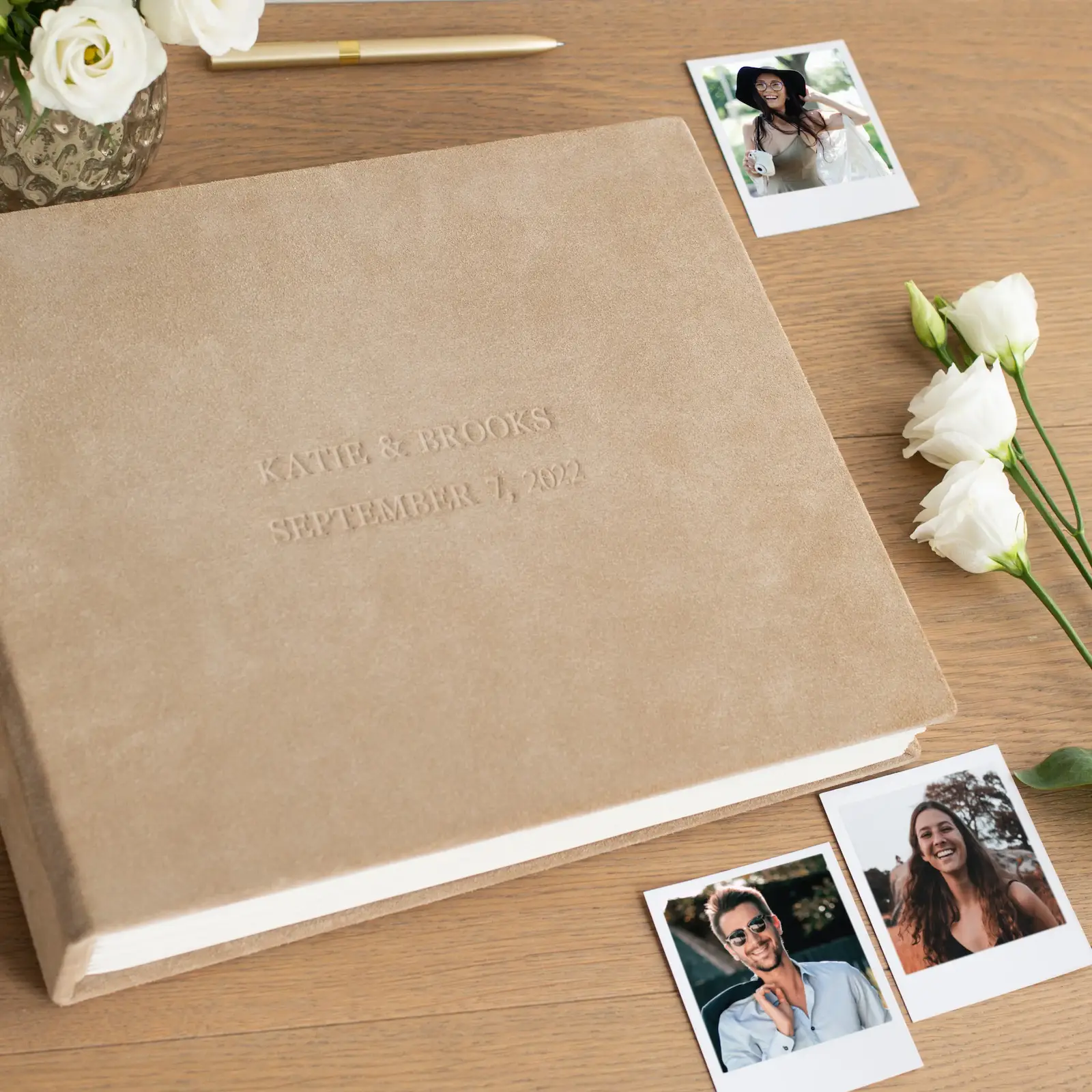 Suede Wedding Guest Book - Image 2