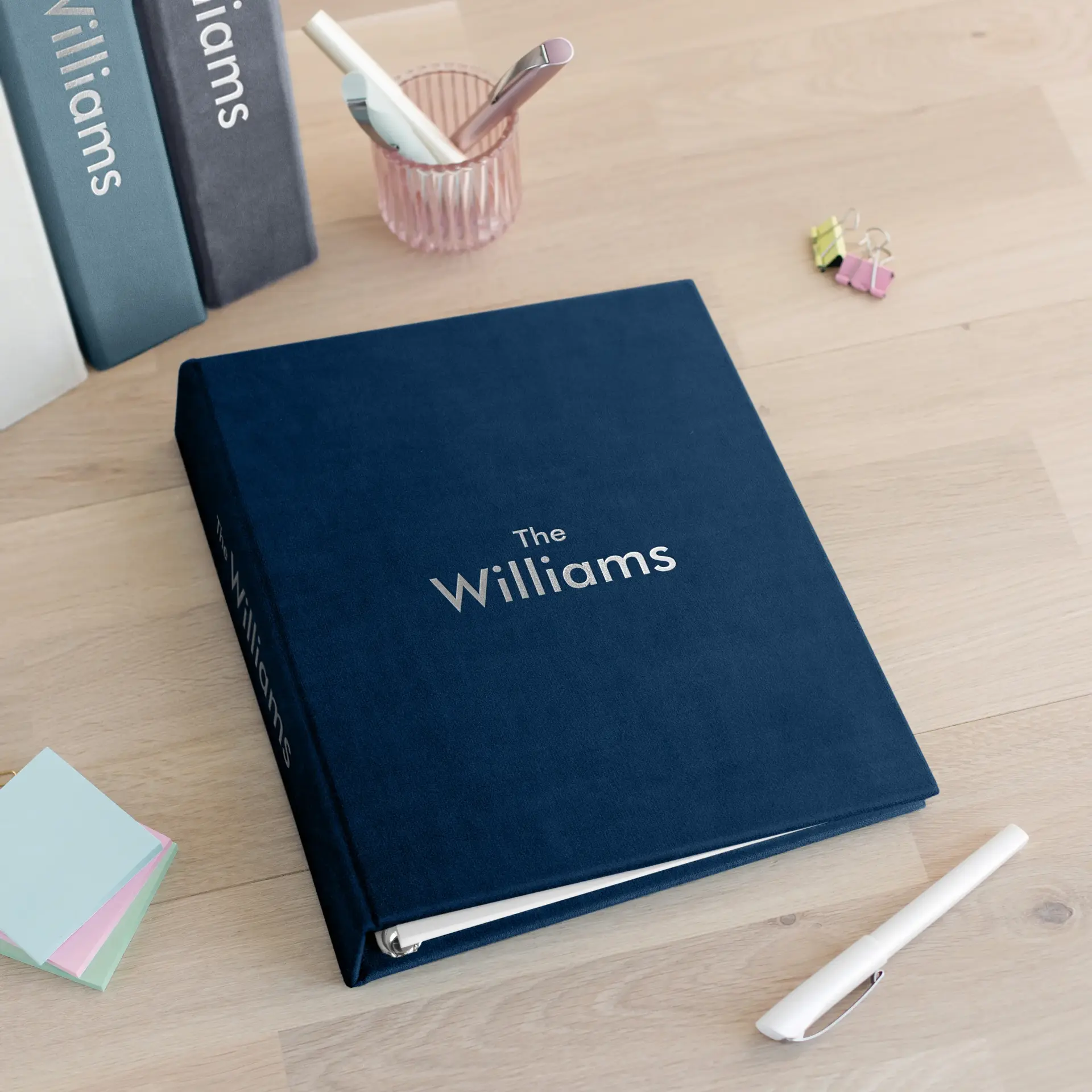 Velvet Ring Binder with Slipcase - Image 6