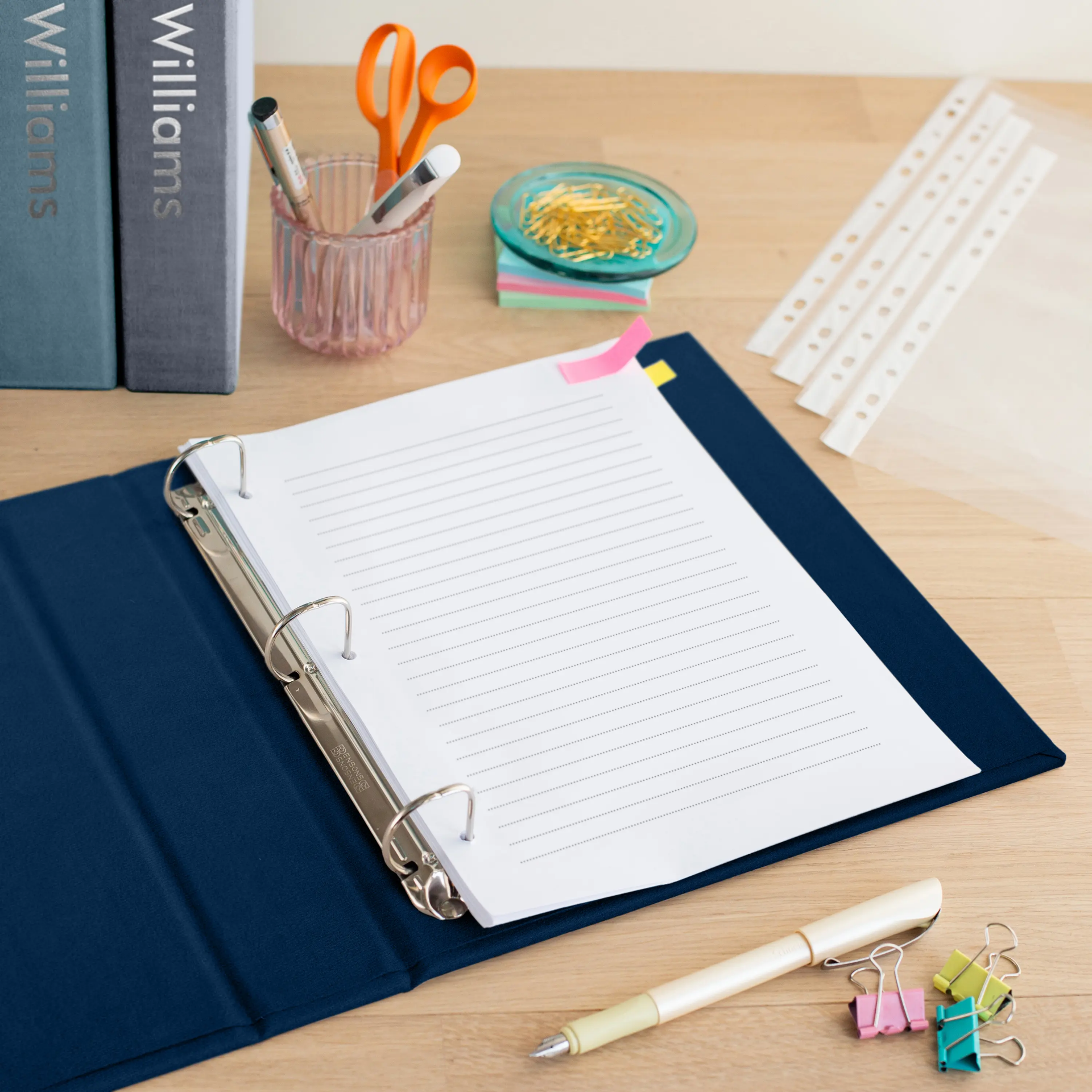 Velvet Ring Binder with Slipcase - Image 2