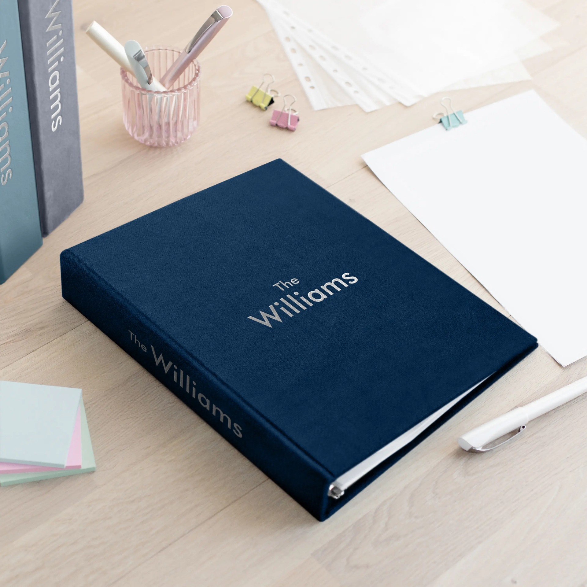 Velvet Ring Binder with Slipcase - Image 5