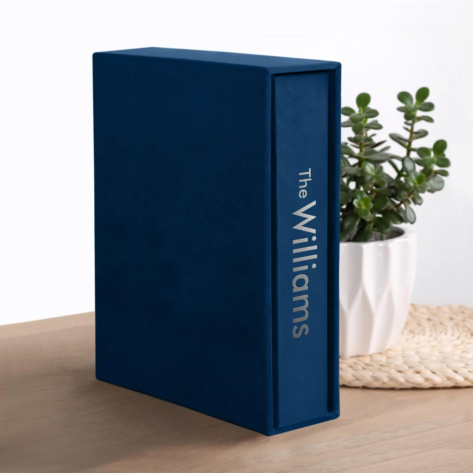 Velvet Ring Binder with Slipcase