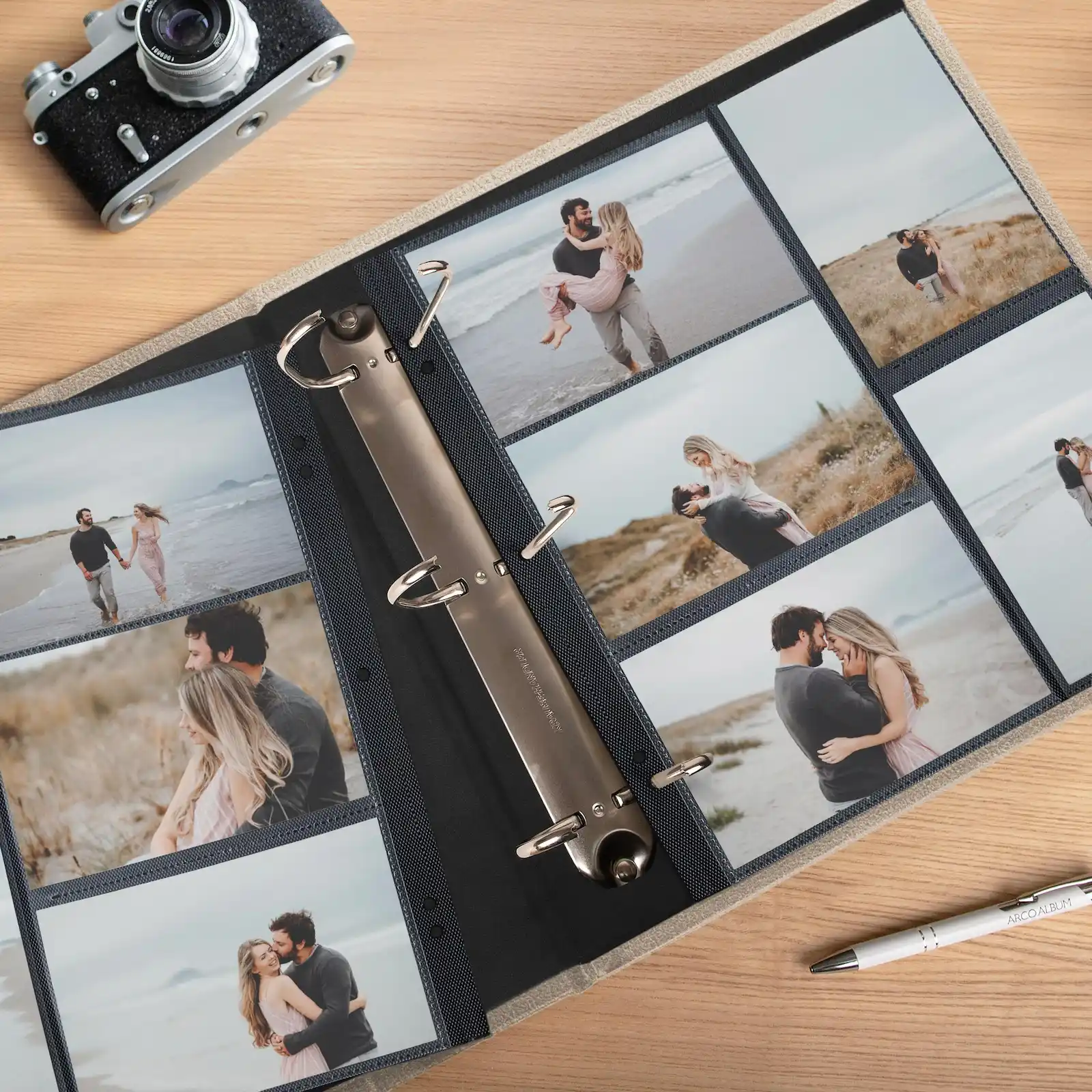 Eco Leather Ring Binder Photo Album for 100-1000 4x6 Photos - Image 2