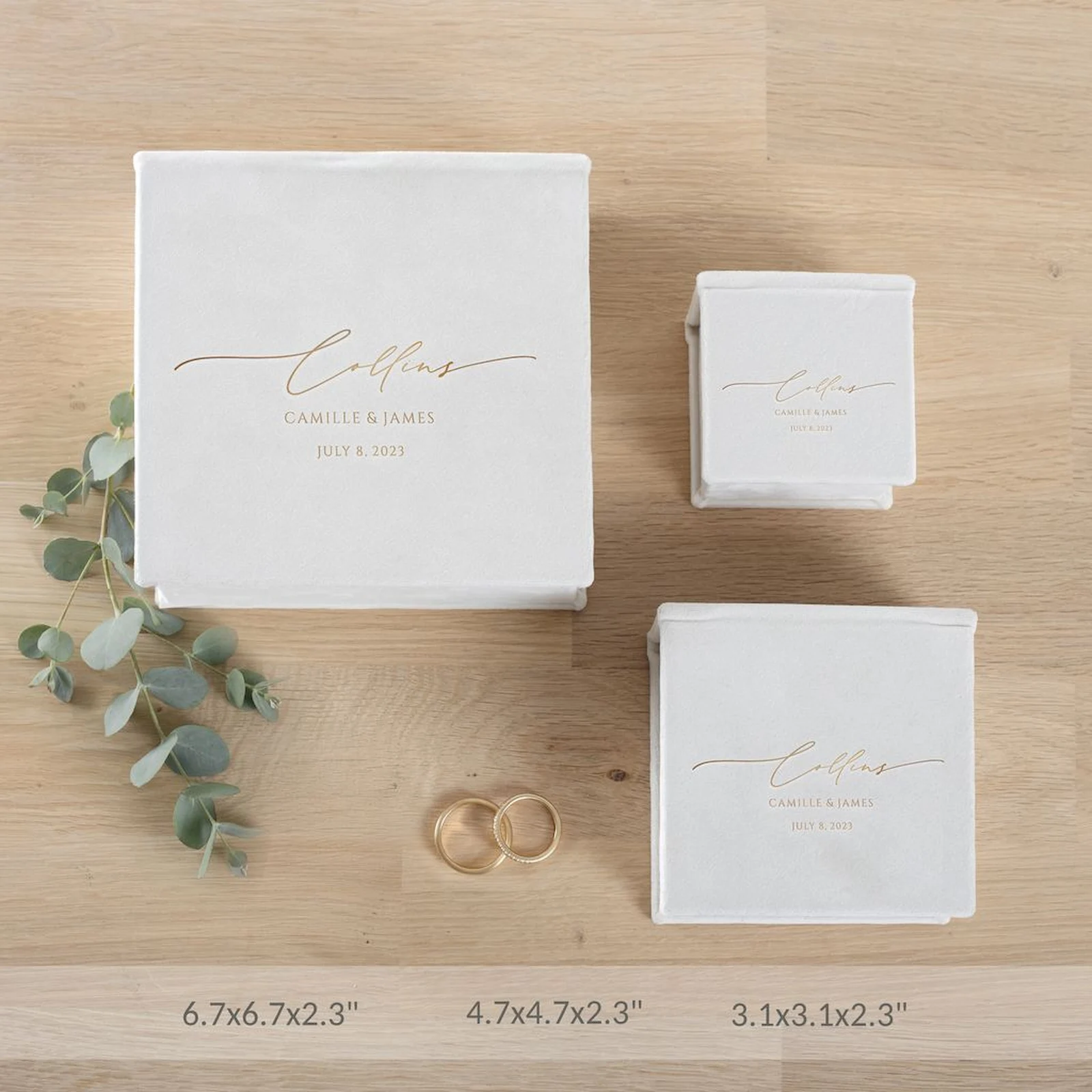 Velvet Ring Bearer Box - Image 5