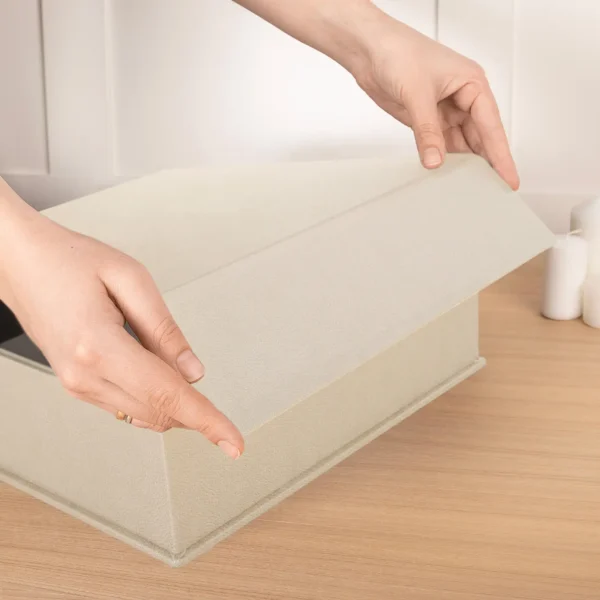 Genuine Leather Ring Binder Box