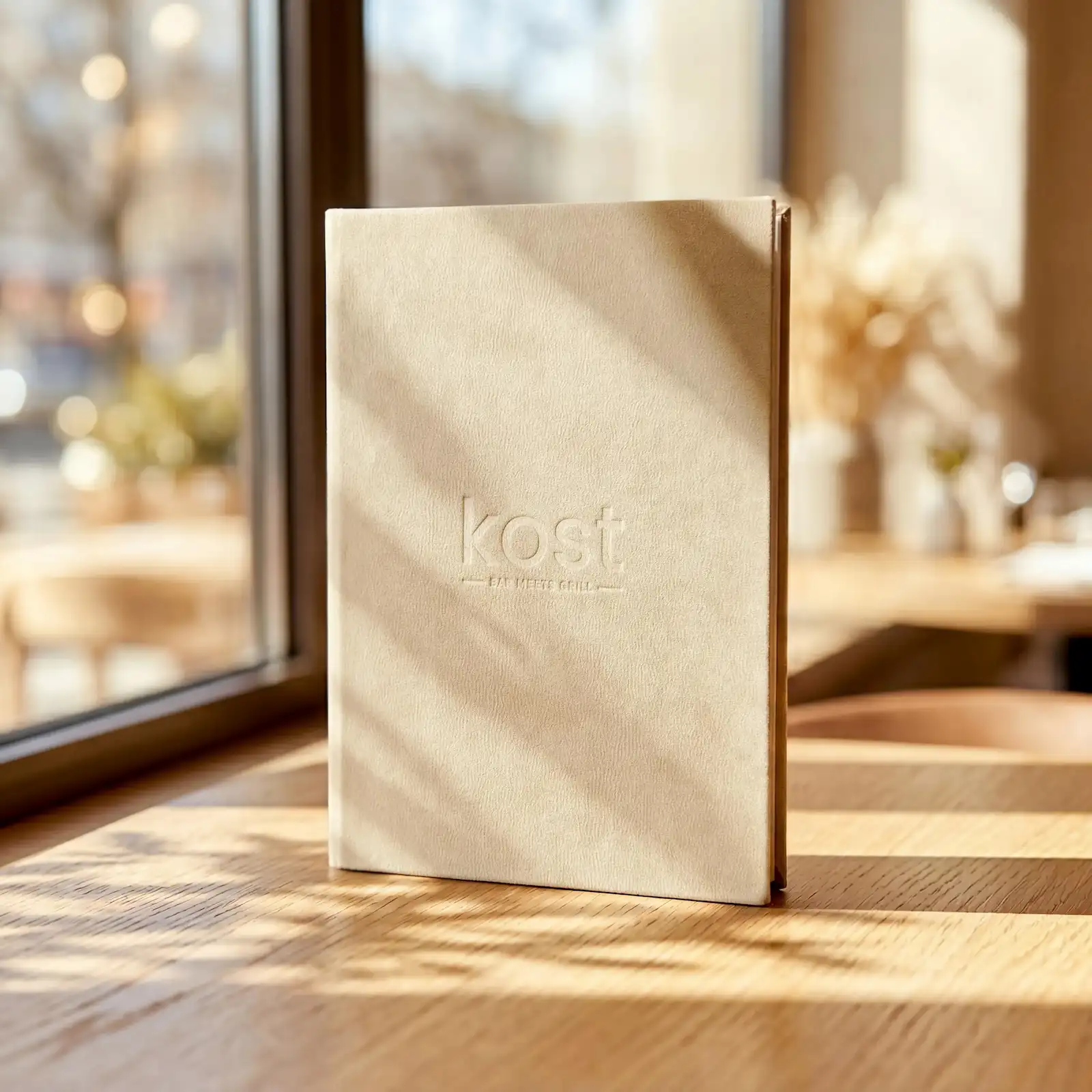 Personalized Eco Leather Menu Cover - Image 5