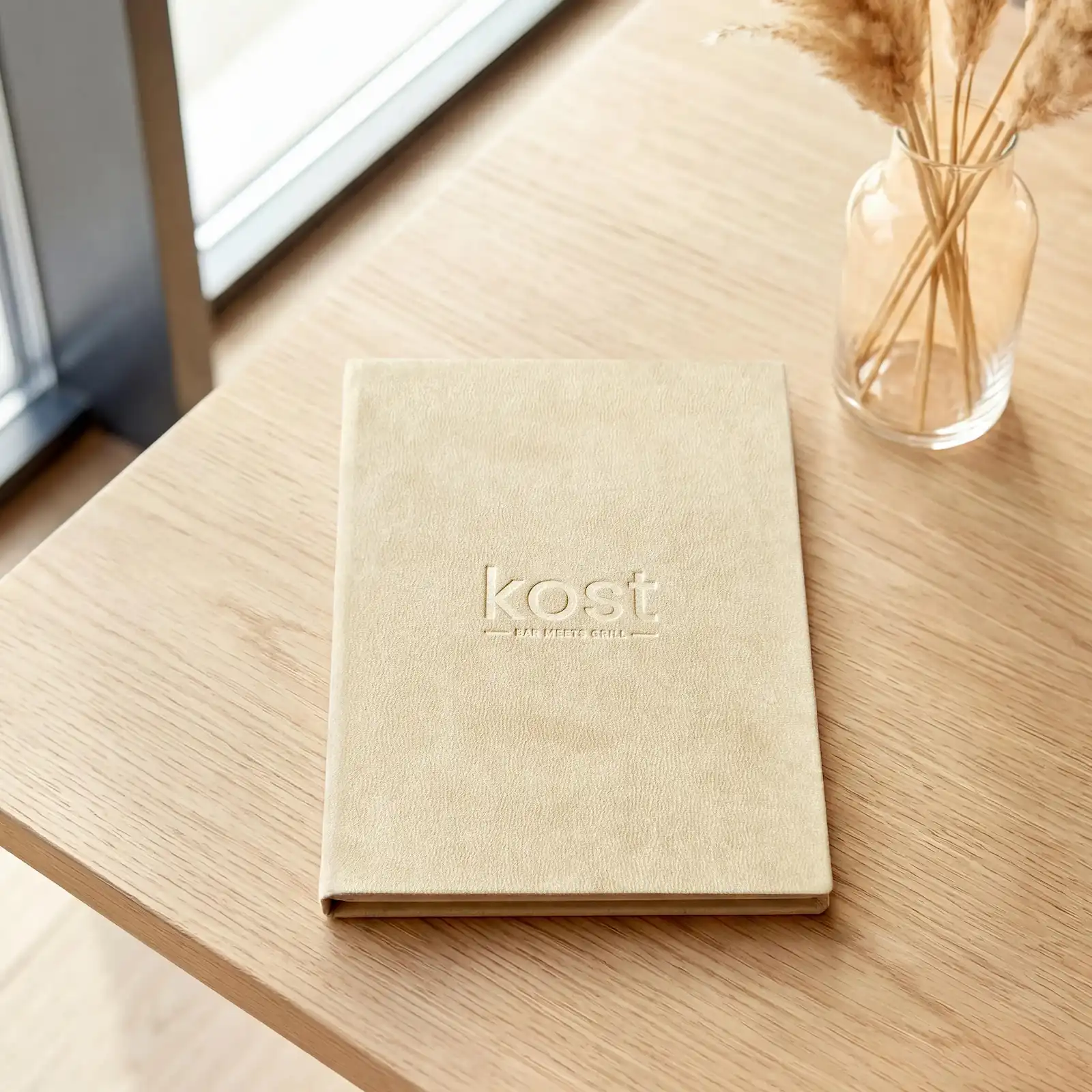 Personalized Eco Leather Menu Cover - Image 3